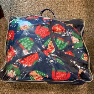 Weatherbeeta Winter Horse Blanket - Navy with Red & Green